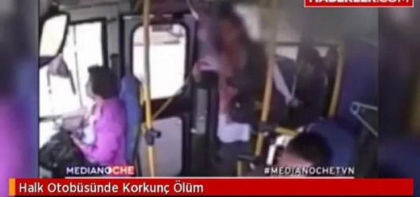 Avtobusda gedişhaqqı üstündə dəhşətli ölüm