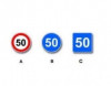 Hansı nişan 55 km/saat sürətlə hərəkətə icazə verir - DOĞRU CAVAB