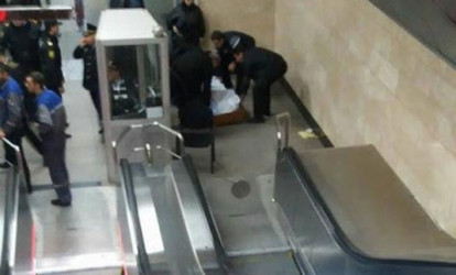 Bakı metrosunda ölüm – FOTO