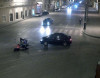 Yol polisinin idarə etdiyi motosiklet aşdı