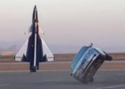 F-16, avtomobil və qolf maşınından möhtəşəm şou