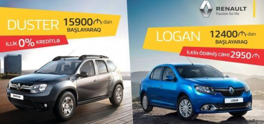 Renault Azərbaycan-dan sərfəli təkliflər!