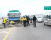 Zəncirvari qəza zamanı yolu dağıtdılar – FOTO-VİDEO