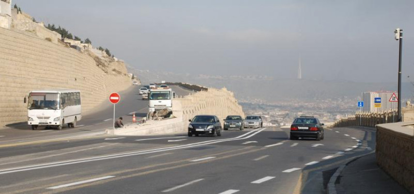 Bakıda bu yol ikitərəfli oldu; sürət həddi artırıldı