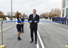 Prezident Naxçıvanda yol açılışında iştirak edib