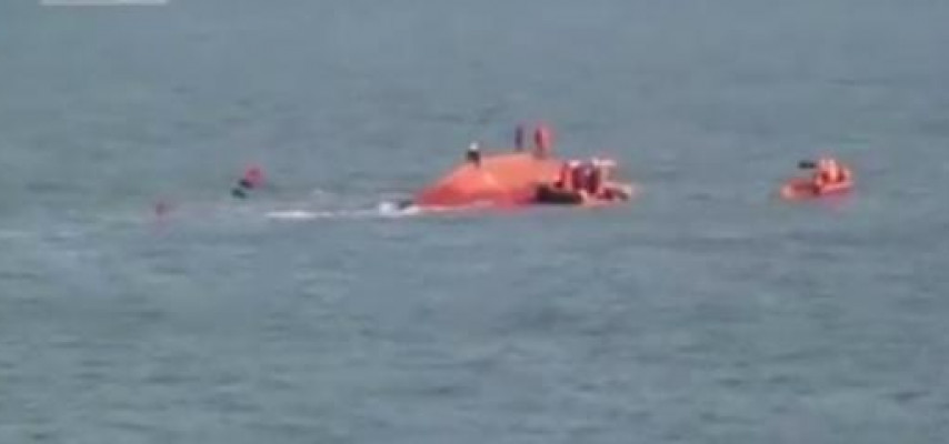 Həyəcanlı xilasetmə - 1 nəfər dənizdən salamat çıxdı!