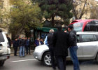 Xanım sürücü "Baku Bus"ın avtobusunu vurdu