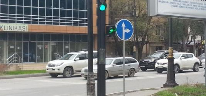 Bakı yollarında hərəkət qaydaları dəyişdirilir – FOTO