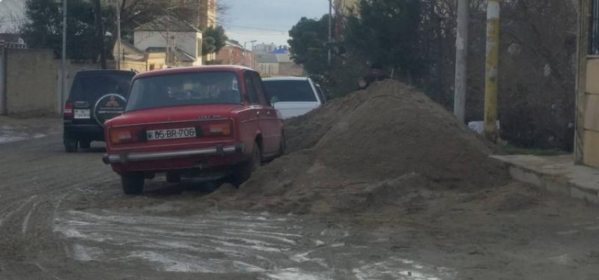 Badamdarın yollarını darmadağın etdilər – FOTOLAR