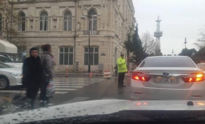 Neftçilər prospektində «protiv» getməyə icazə verildi - DYP-dən xəbərdarlıq