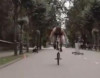 Velosipedi bir təkərlə 263 metr sürdü