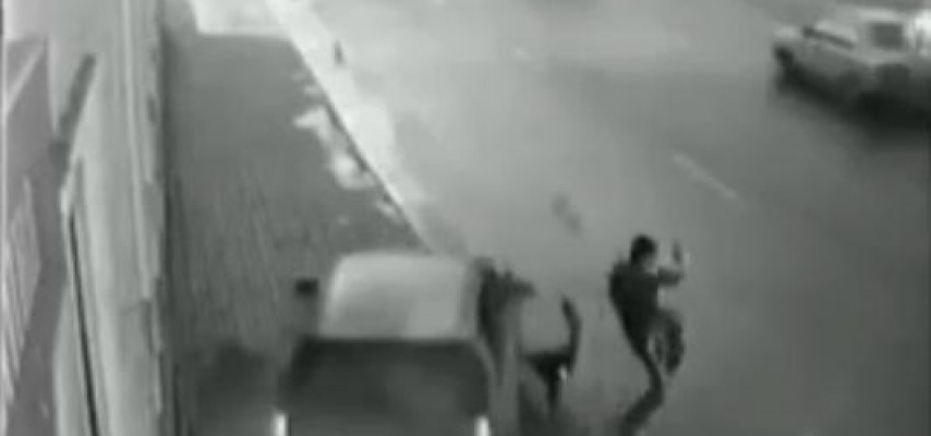 Onları ölümdən bir göz qırpımı ayırdı - Dəhşətli VİDEO