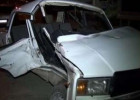 Tovuzda qəza nəticəsində sürücü xəsarət alıb