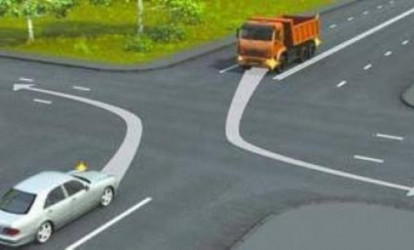 Hansı sürücü manevr etmə qaydalarını pozur – DOĞRU CAVAB