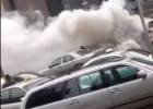 Bakıda avtomobil yanır