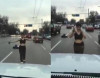 Qadın içdi, yolda soyundu, oynadı   +18