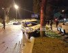 Bakıda polis maşınını qaçırıb qəza törətdilər