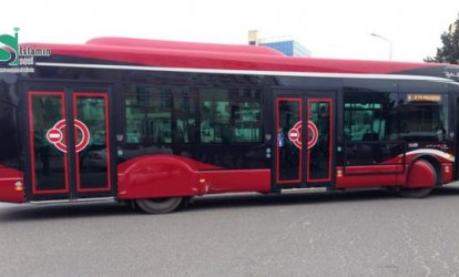“BakuBus” avtobusu çat verdi - Fotolar