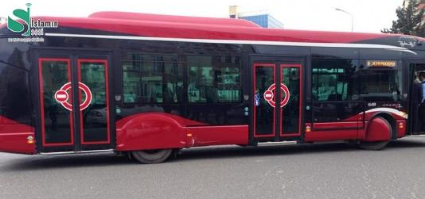 “BakuBus” avtobusu çat verdi - Fotolar
