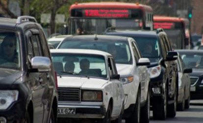 Bakının ötən il ən çox tıxac olan küçələri