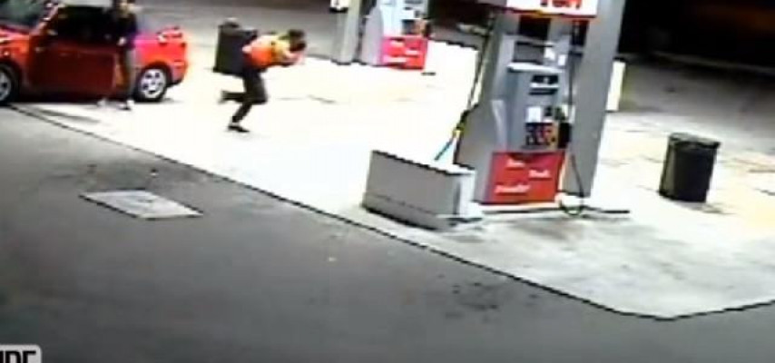 Qadın sürücü soyğunçuları belə peşman etdi