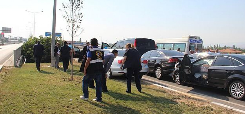 Ərdoğanı müşayiət edən avtokarvan zəncirvarı qəza törədib