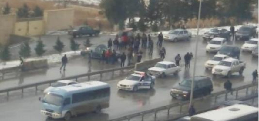 Bakı-Sumqayıt yolunda ağır yol qəzası, yaralılar var