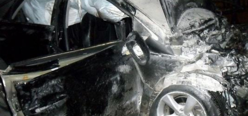 Bakı yaxınlığında "Lexus" aşdı: ölən var