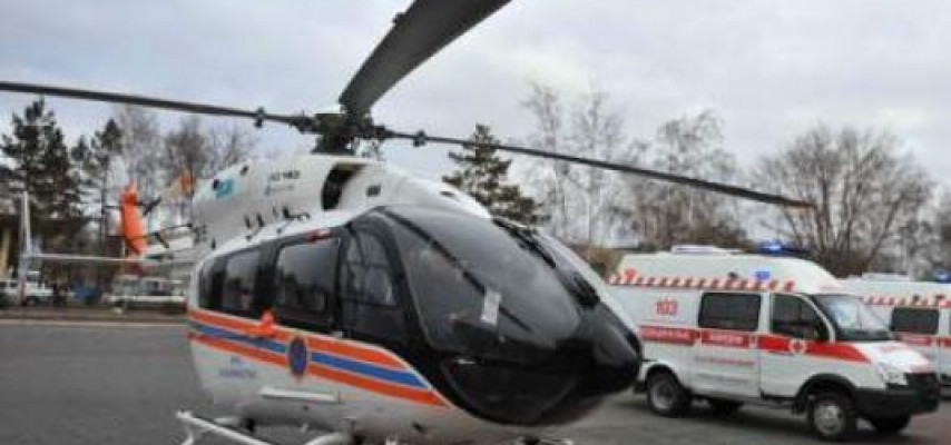Xəstə aparan helikopter düşdü: 5 nəfər öldü