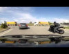 «Lamborghini» və motosikletin amansız yarışı