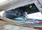 Kürdəmirdə "Hyundai" aşdı: 2 yaralı