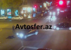 Bakıda maşın piyada qadını belə vurdu – REAL VİDEO