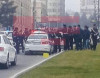 Polis maşını qəzaya düşdü