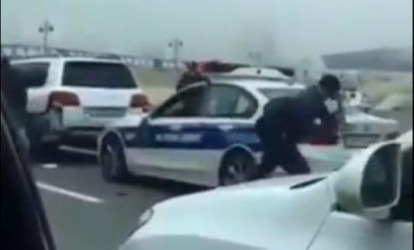 Polisin avtomobilini çəkicləyən şəxsdən narkotik çıxdı – YENİ FAKTLAR