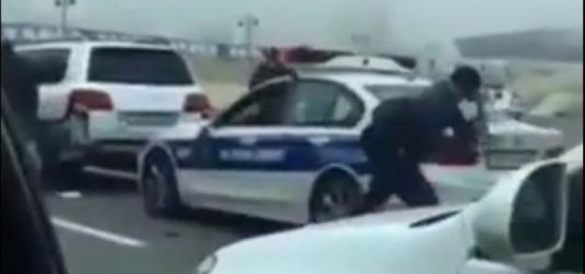 Polisin avtomobilini çəkicləyən şəxsdən narkotik çıxdı – YENİ FAKTLAR
