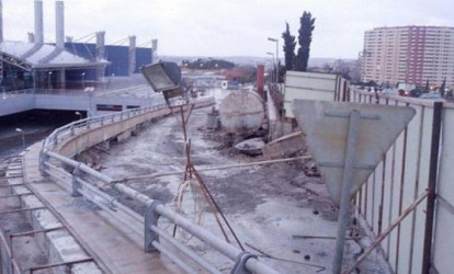 Avtovağzal yaxınlığında yol yenə çökdü  – FOTO