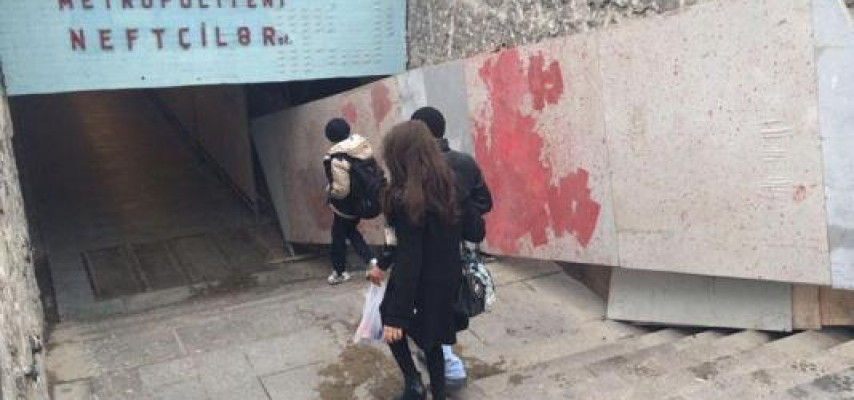 Metronun daha bir stansiyasında ticarət obyektləri olacaq – FOTO