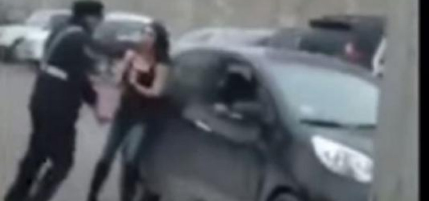 Xanım sürücünü döyən polis 7 il həbs edilə bilər
