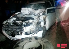 «Priora» «Kamaz»a çırpıldı, 3 yaralı – FOTOLAR