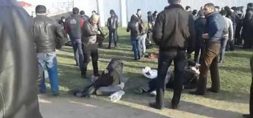 Aeroport yolunda dəhşətli yol qəzası – Yaralılar yol kənarına səpələnib