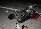Balakəndə motosiklet aşdı, sürücü yaralandı