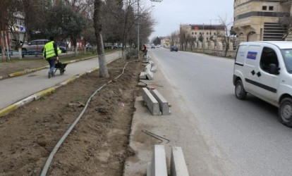 Çobanzadə küçəsinin daha bir hissəsi təmir olunur