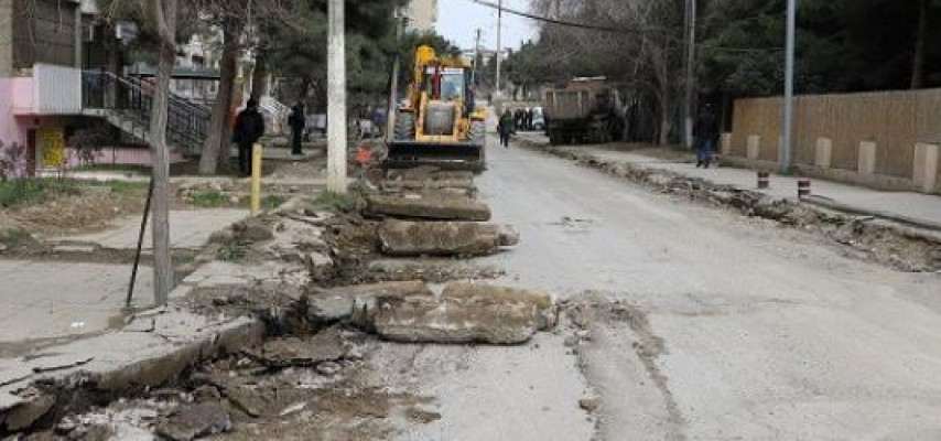Bu küçə təmirə bağlandı