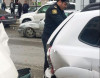 Polis serjantı qəza törətdi - 4 maşın toqquşdu