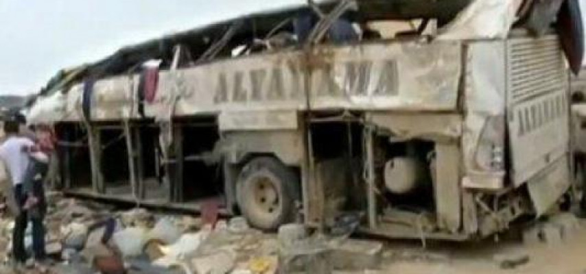 Zəvvarları daşıyan avtobus qəzaya uğrayıb, 19 nəfər ölüb, 36 nəfər xəsarət alıb