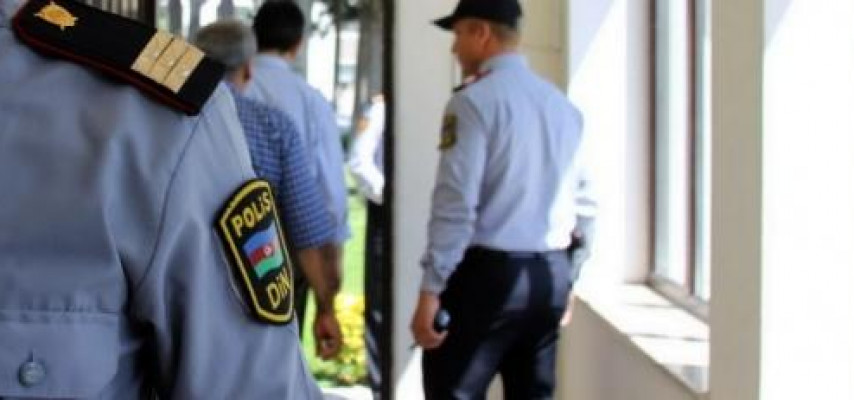 Mingəçevirdə polisi görün harasından asdılar - Təfərrüat