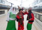 Bakı sərnişin stansiyasında Novruz şənliyi