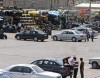 Bakıda maşın bazarında yanğın