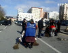 Dönərxana kuryeri idarə etdiyi mopedlə mikroavtobusa çırpılıb