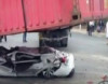 TIR maşını əzdi; sürücü sağ qaldı